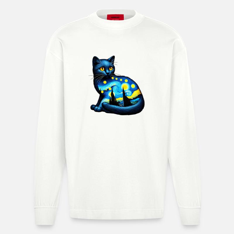 Chat - Manches longues bio épais oversize fabriqué en UE - OFF WHITE