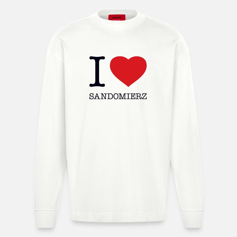 J’ADORE SANDOMIERZ - Manches longues bio épais oversize fabriqué en UE - OFF WHITE