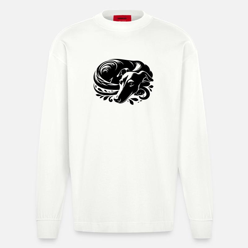Galgo - Heavyweight Oversized Organic Langarmshirt Made in EU - OFF WHITE