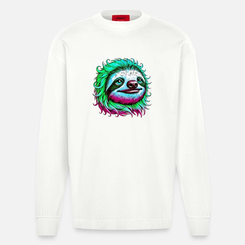Faultier - Heavyweight Oversized Organic Langarmshirt Made in EU - OFF WHITE