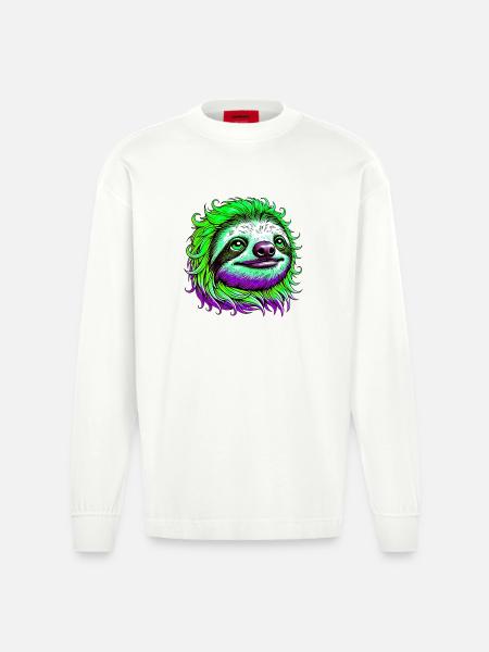 Faultier - Heavyweight Oversized Organic Langarmshirt Made in EU - OFF WHITE