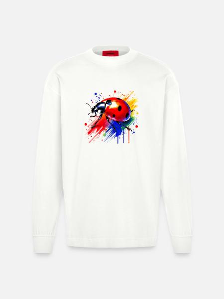 Coccinelle - Manches longues bio épais oversize fabriqué en UE - OFF WHITE