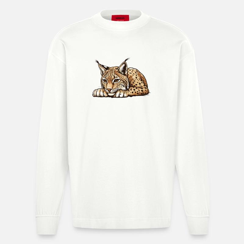 Lynx - Manches longues bio épais oversize fabriqué en UE - OFF WHITE