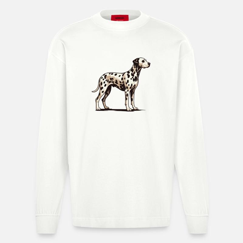 Dalmate - Manches longues bio épais oversize fabriqué en UE - OFF WHITE