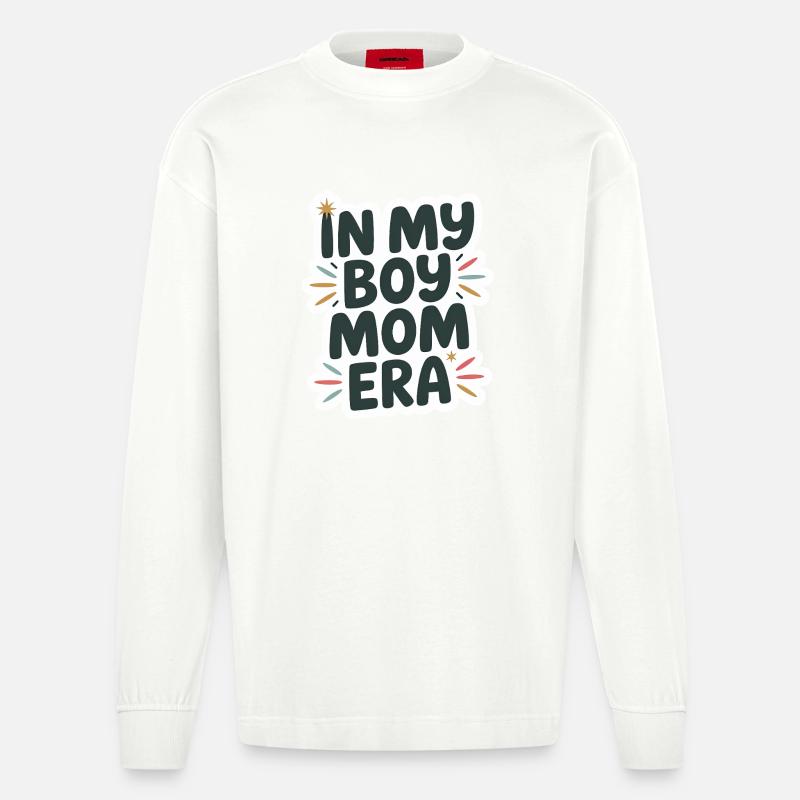 À l’époque de My Boy Mom - Manches longues bio épais oversize fabriqué en UE - OFF WHITE
