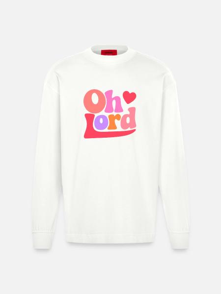 Seigneur - Manches longues bio épais oversize fabriqué en UE - OFF WHITE