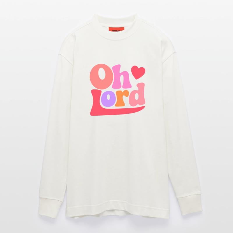 Oh Lord Heavyweight Oversized Organic Langarmshirt Made in EU