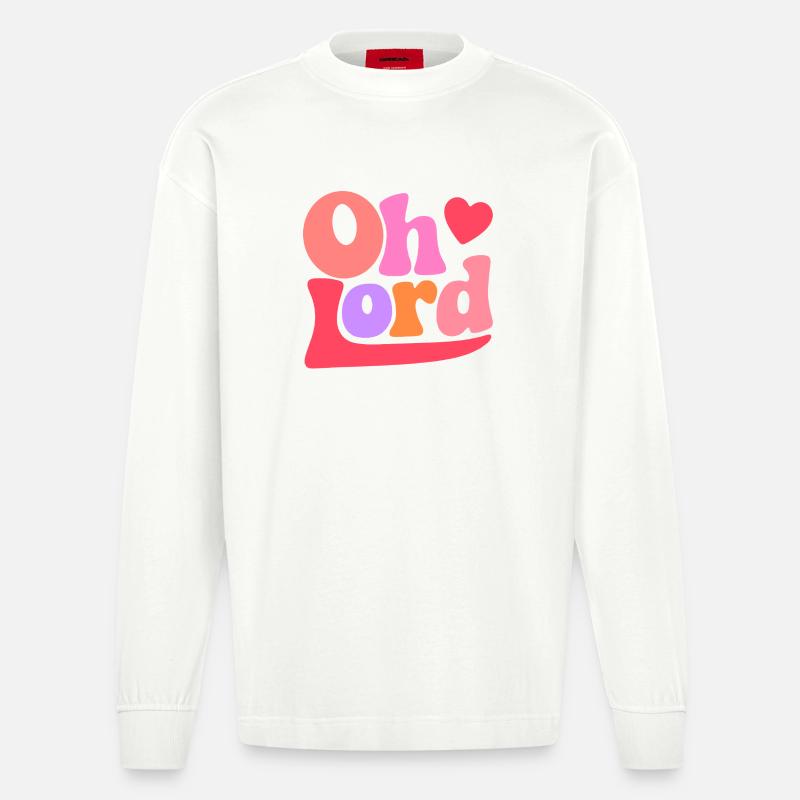 Seigneur - Manches longues bio épais oversize fabriqué en UE - OFF WHITE