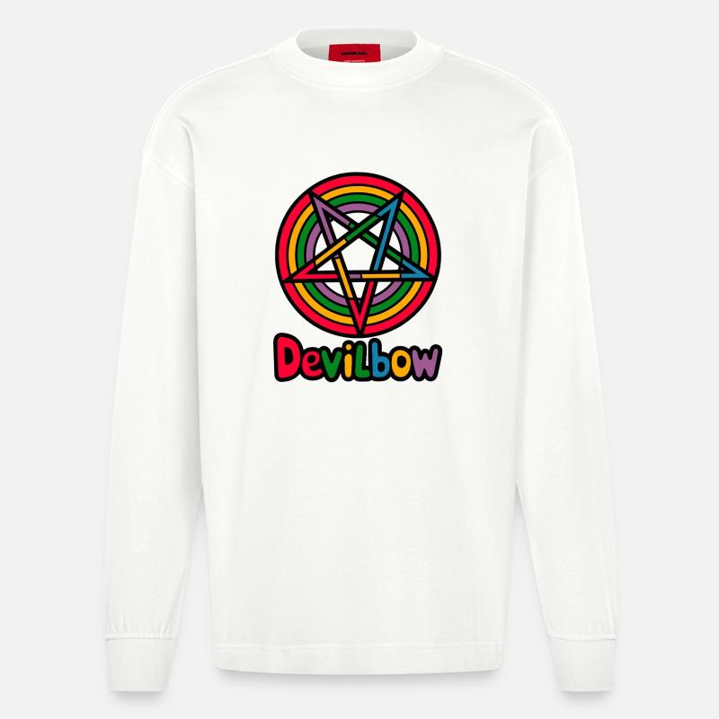 Devilbow - Heavyweight Oversized Organic Langarmshirt Made in EU - OFF WHITE