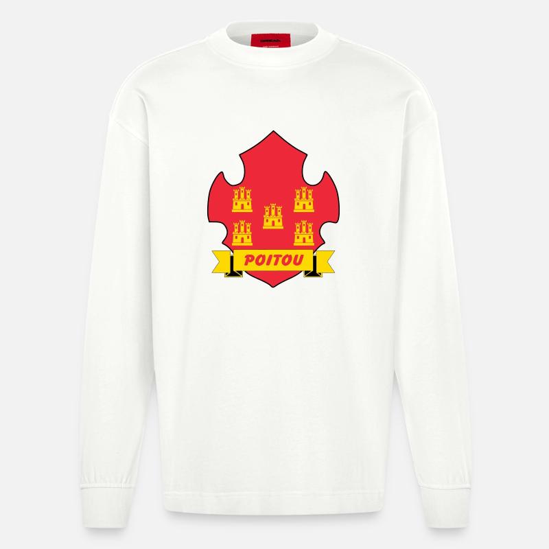 Poitou - Heavyweight Oversized Organic Langarmshirt Made in EU - OFF WHITE