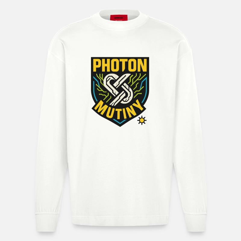 Photon Mutiny - Heavyweight Oversized Organic Langarmshirt Made in EU - OFF WHITE