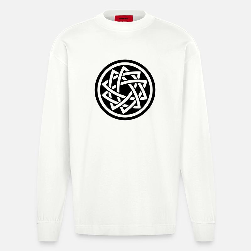 DOUBLE STAR - Heavyweight Oversized Organic Langarmshirt Made in EU - OFF WHITE