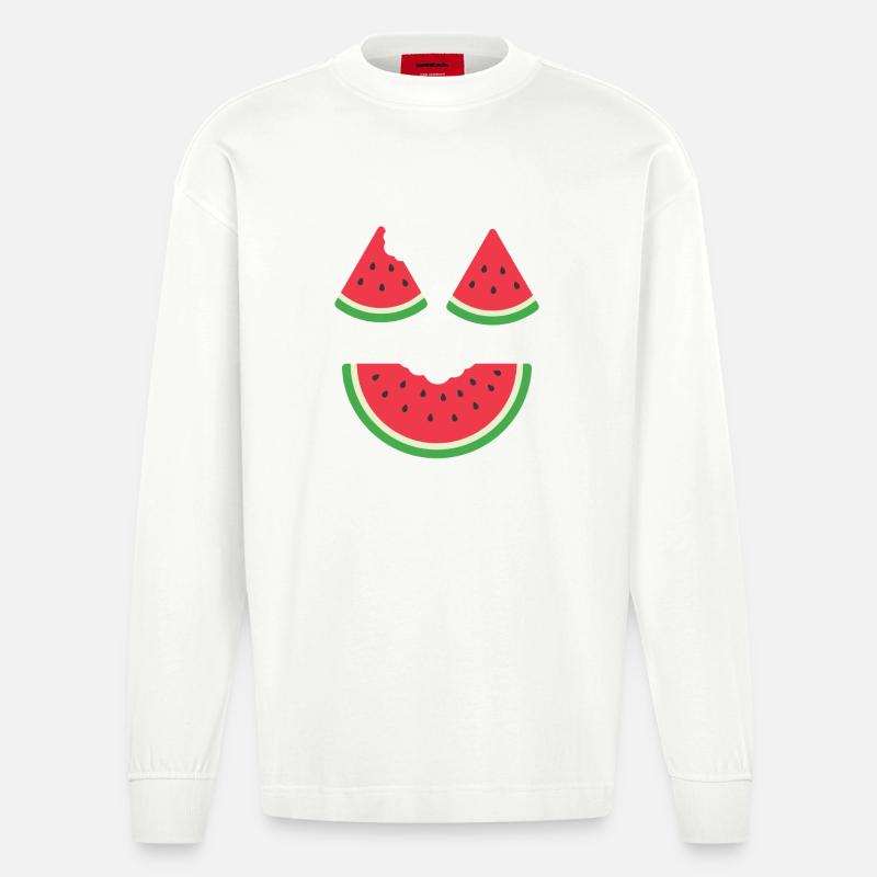 Costume de melon Carnaval Pastèque - Manches longues bio épais oversize fabriqué en UE - OFF WHITE