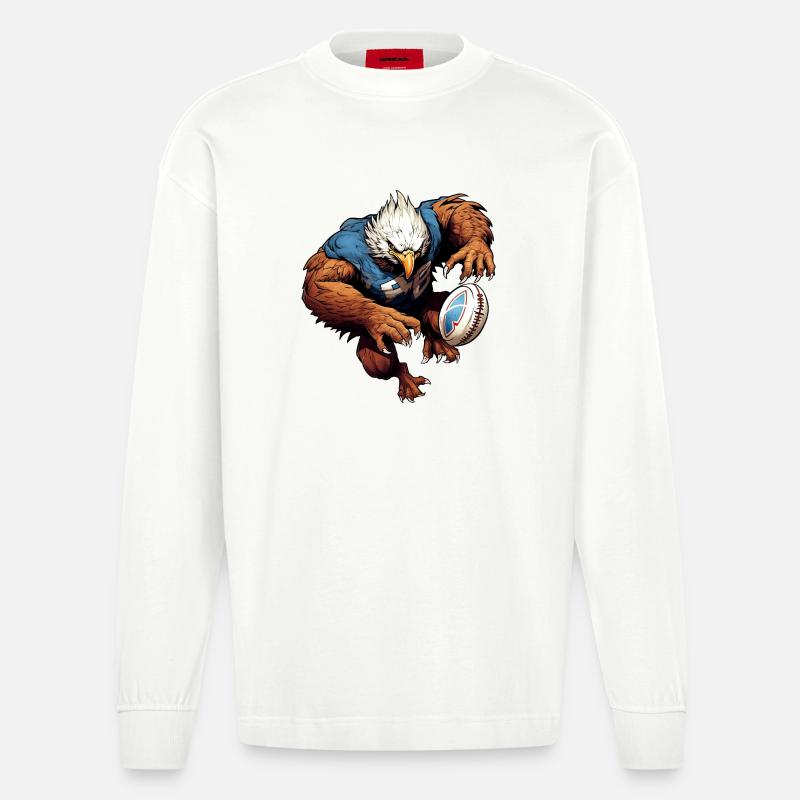 Eagle Rugby - Heavyweight Oversized Organic Longsleeve Shirt Made in EU - OFF WHITE