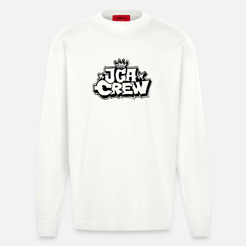 Junggesellenabschied Jga Crew - Heavyweight Oversized Organic Langarmshirt Made in EU - OFF WHITE