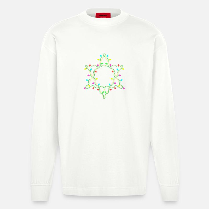 Hanoukka Hanoukka Hanoukka - Manches longues bio épais oversize fabriqué en UE - OFF WHITE