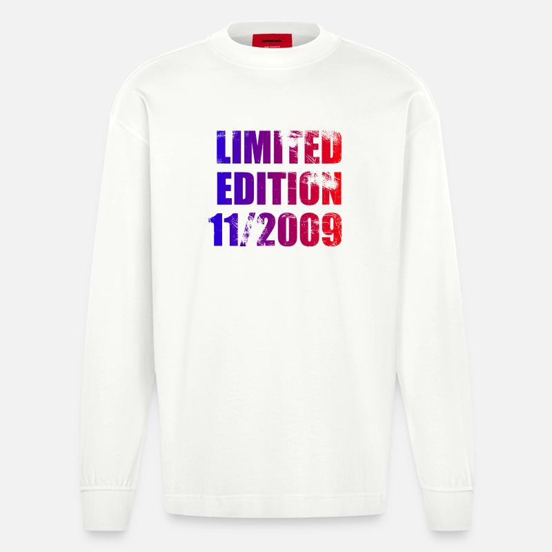 16e anniversaire Edition limitée 11/2009 - Manches longues bio épais oversize fabriqué en UE - OFF WHITE