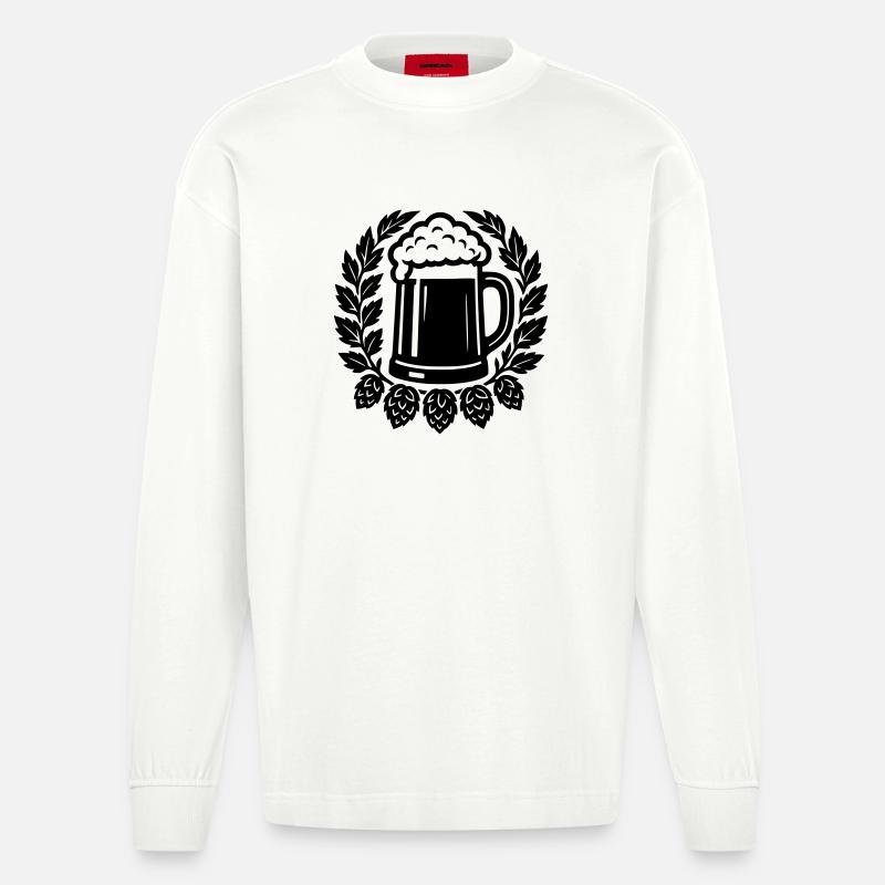 Brancard - Manches longues bio épais oversize fabriqué en UE - OFF WHITE