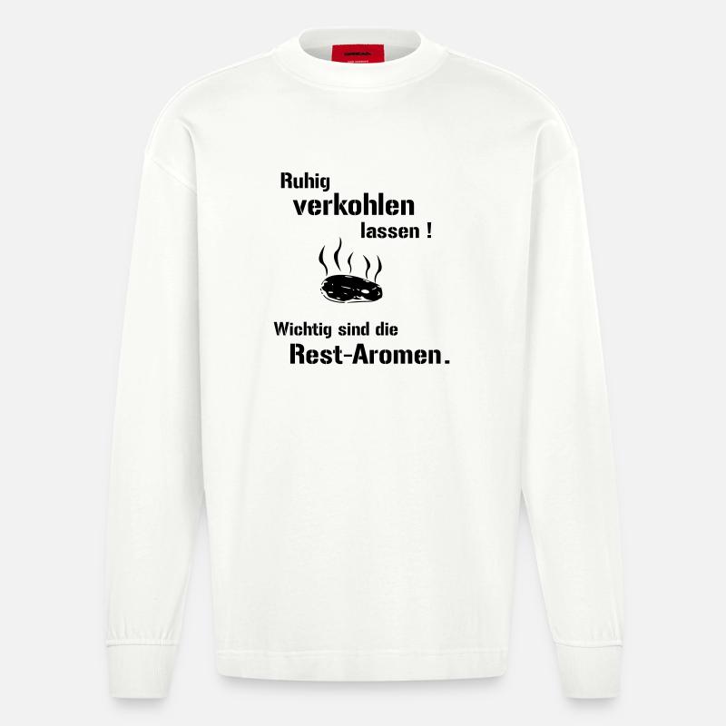 Restaromen - Heavyweight Oversized Organic Langarmshirt Made in EU - OFF WHITE