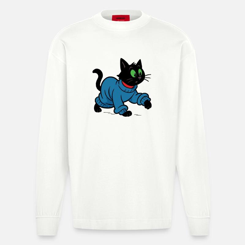 Meeko en pull oversize - Manches longues bio épais oversize fabriqué en UE - OFF WHITE