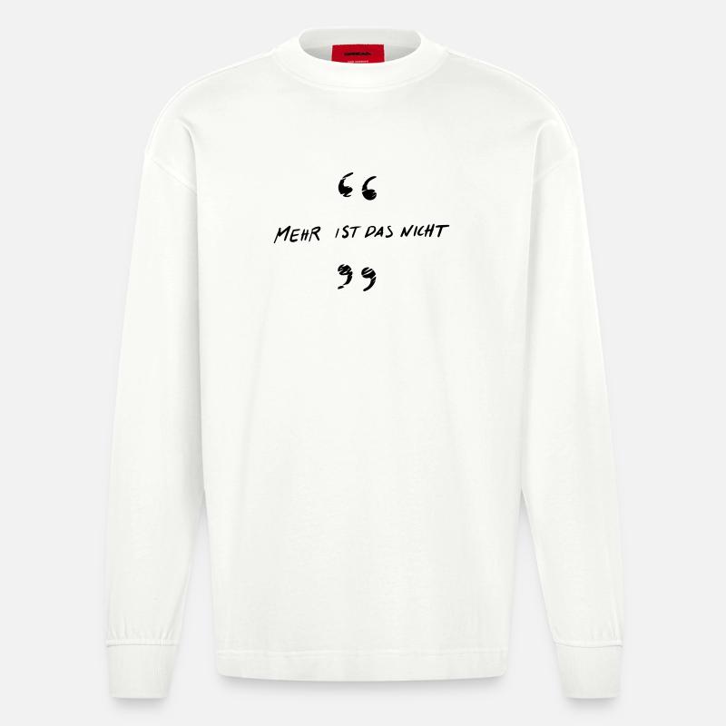 C’est tout ce que c’est - Manches longues bio épais oversize fabriqué en UE - OFF WHITE