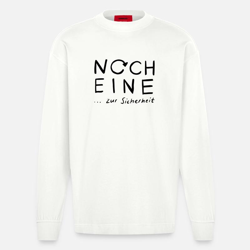 Noch eine...zur Sicherheit - Heavyweight Oversized Organic Langarmshirt Made in EU - OFF WHITE
