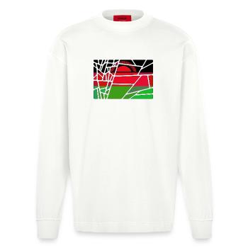 Malawi Malawi - Heavyweight Oversized Organic Longsleeve Shirt Made in EU - OFF WHITE - Front