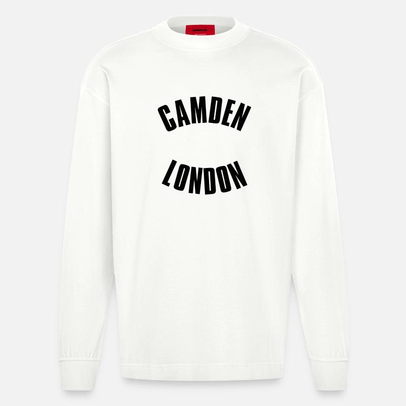 Logo de l’arc de Gamden Londres - Manches longues bio épais oversize fabriqué en UE - OFF WHITE
