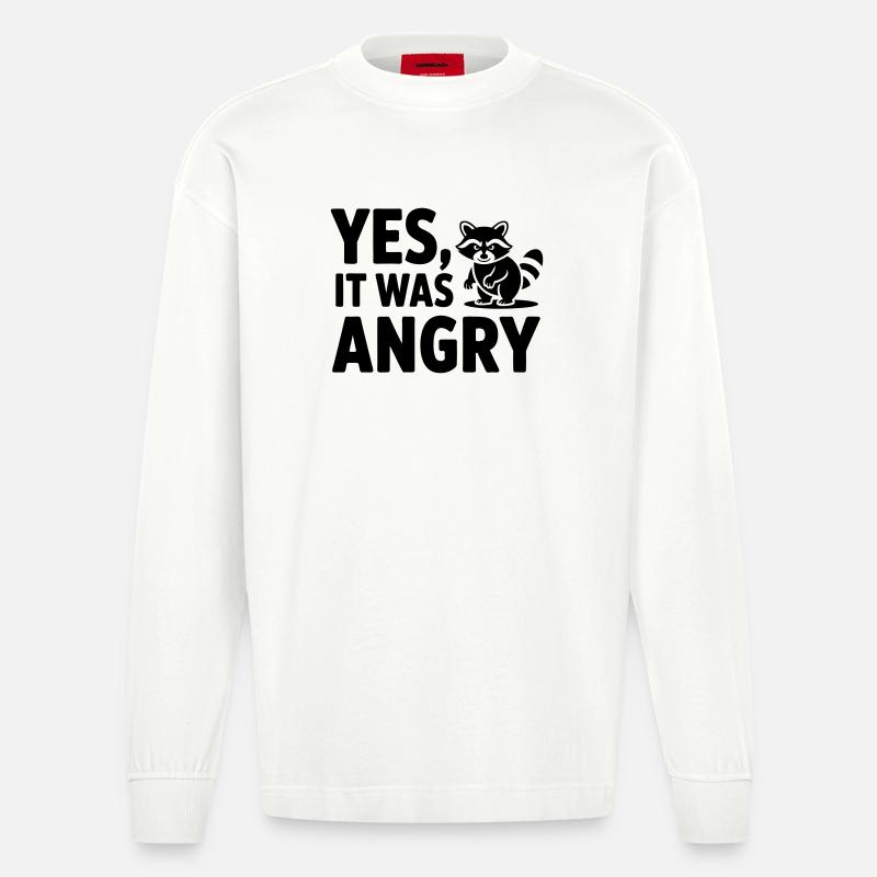 Schädlingsbekämpfer lustiger Spruch - Heavyweight Oversized Organic Langarmshirt Made in EU - OFF WHITE