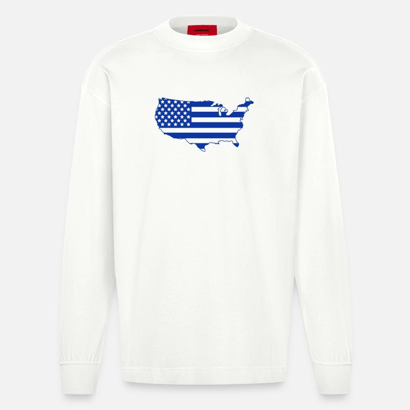 Use Map - Heavyweight Oversized Organic Langarmshirt Made in EU - OFF WHITE