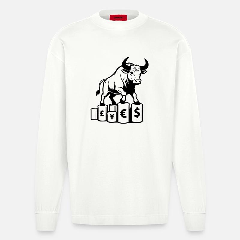 Belleger Taurus - Manches longues bio épais oversize fabriqué en UE - OFF WHITE