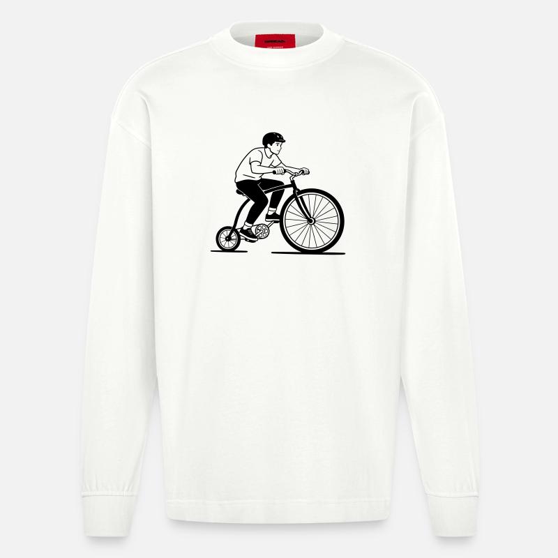 monocycle - Manches longues bio épais oversize fabriqué en UE - OFF WHITE