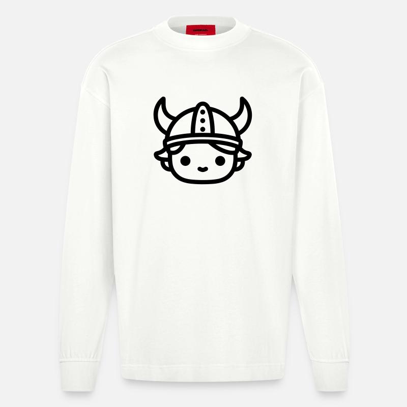 Wikinger - Heavyweight Oversized Organic Langarmshirt Made in EU - OFF WHITE