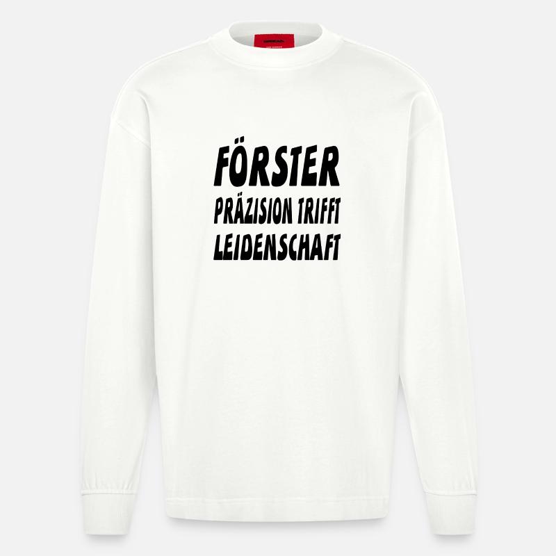 Förster - Heavyweight Oversized Organic Langarmshirt Made in EU - OFF WHITE