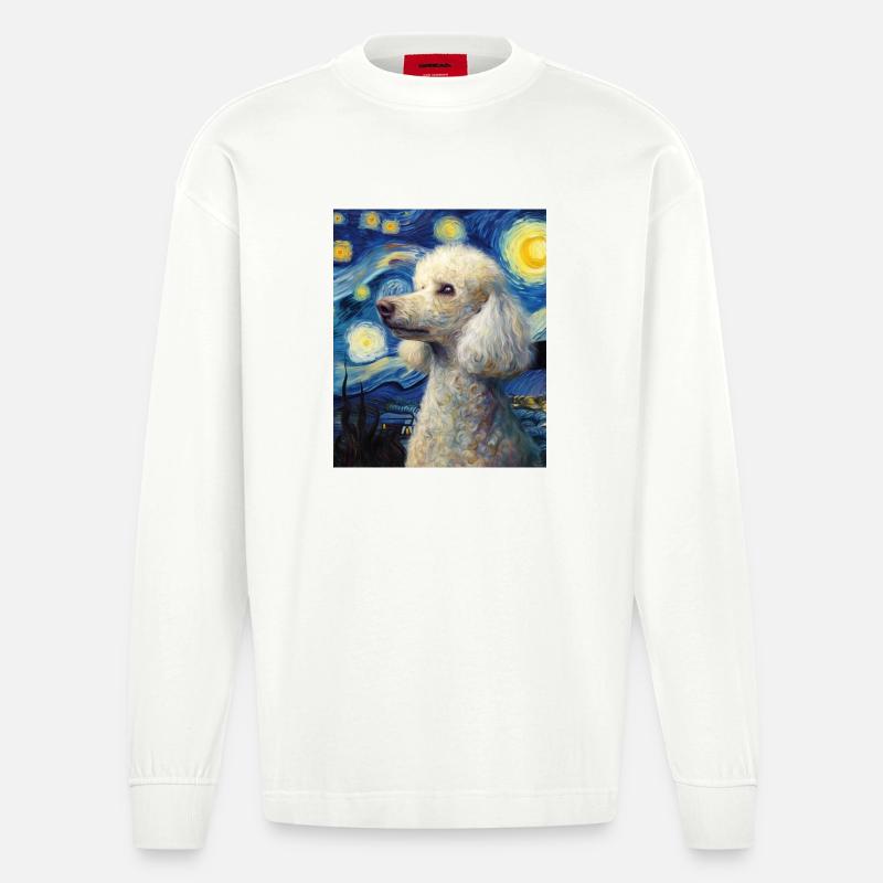 Caniche - Manches longues bio épais oversize fabriqué en UE - OFF WHITE