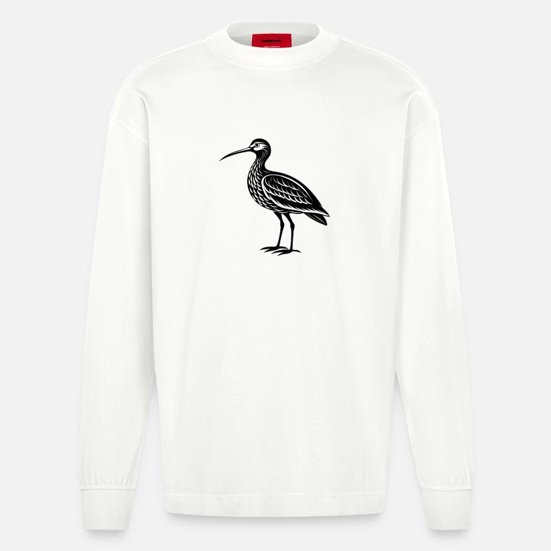 Regenvogel - Heavyweight Oversized Organic Langarmshirt Made in EU - OFF WHITE