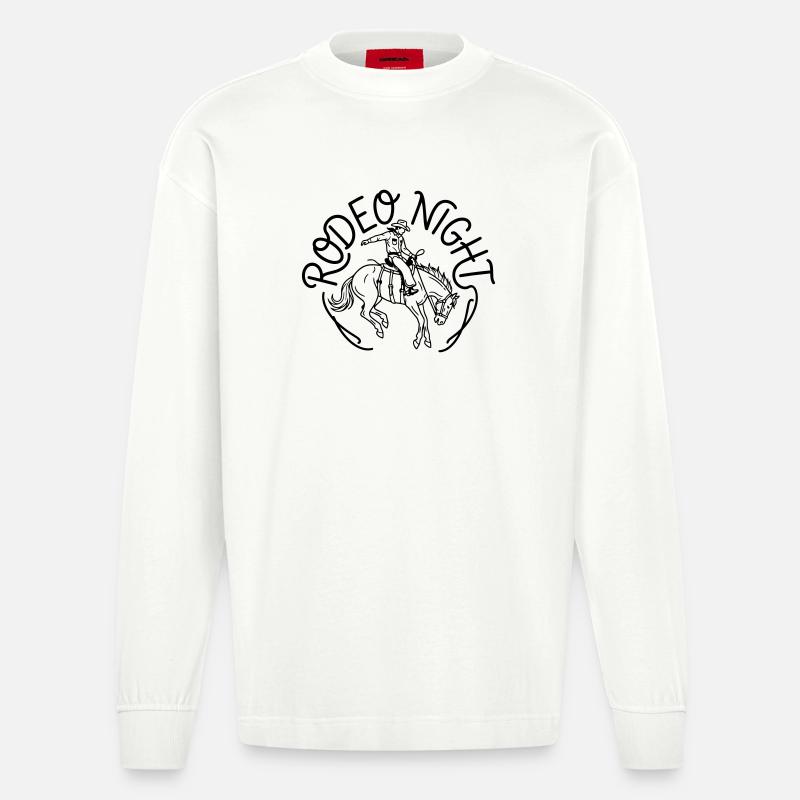 Rodeo - Manches longues bio épais oversize fabriqué en UE - OFF WHITE