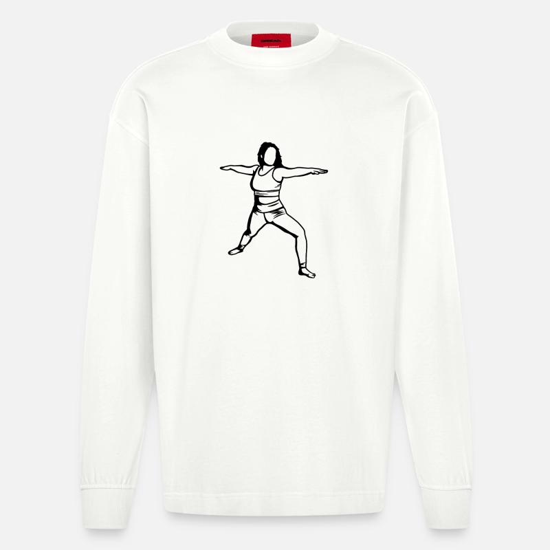 Yogini - Manches longues bio épais oversize fabriqué en UE - OFF WHITE