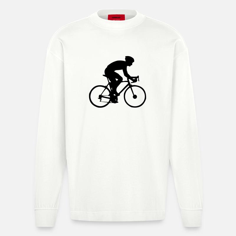 Biker - Heavyweight Oversized Organic Langarmshirt Made in EU - OFF WHITE