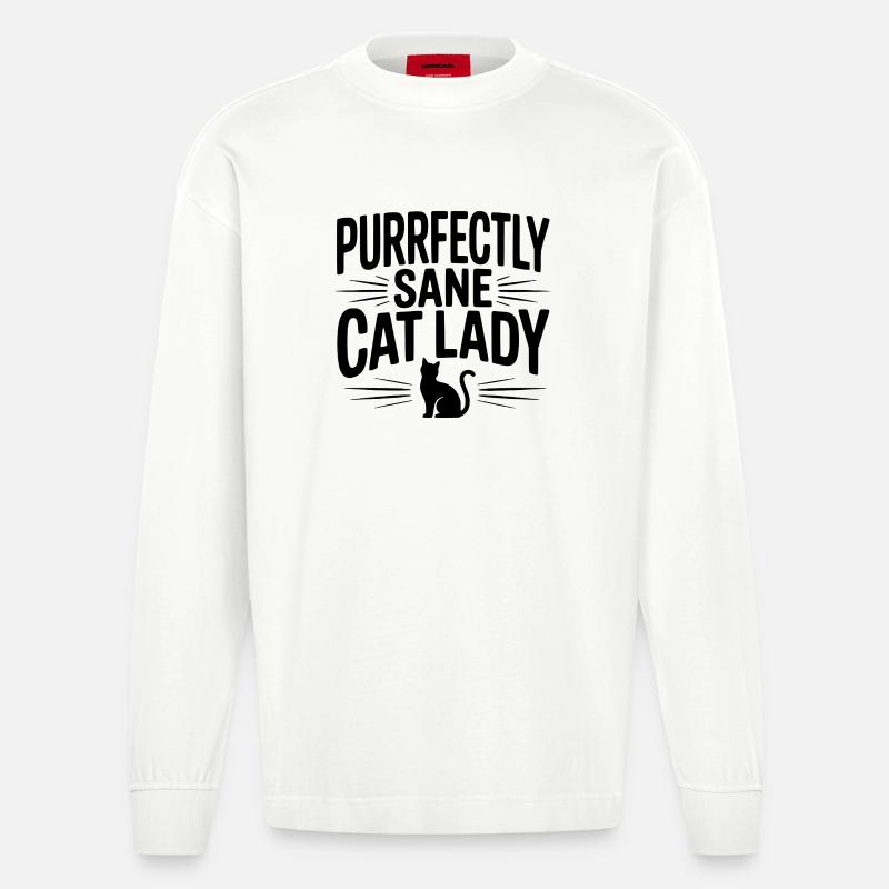 Parfaite Chat Parfaite - Manches longues bio épais oversize fabriqué en UE - OFF WHITE
