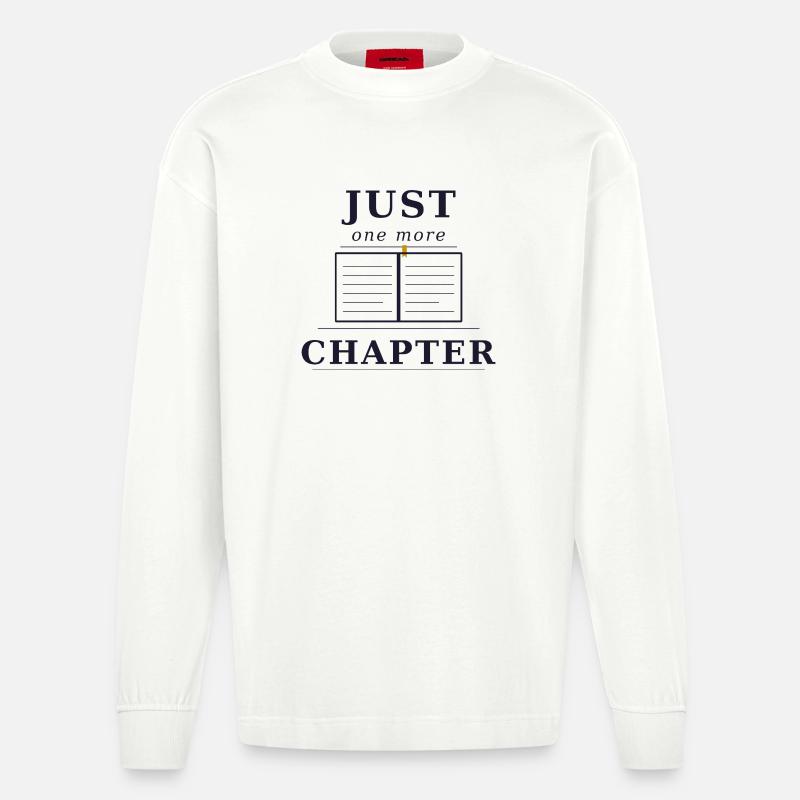 Juste un chapitre de plus - Manches longues bio épais oversize fabriqué en UE - OFF WHITE