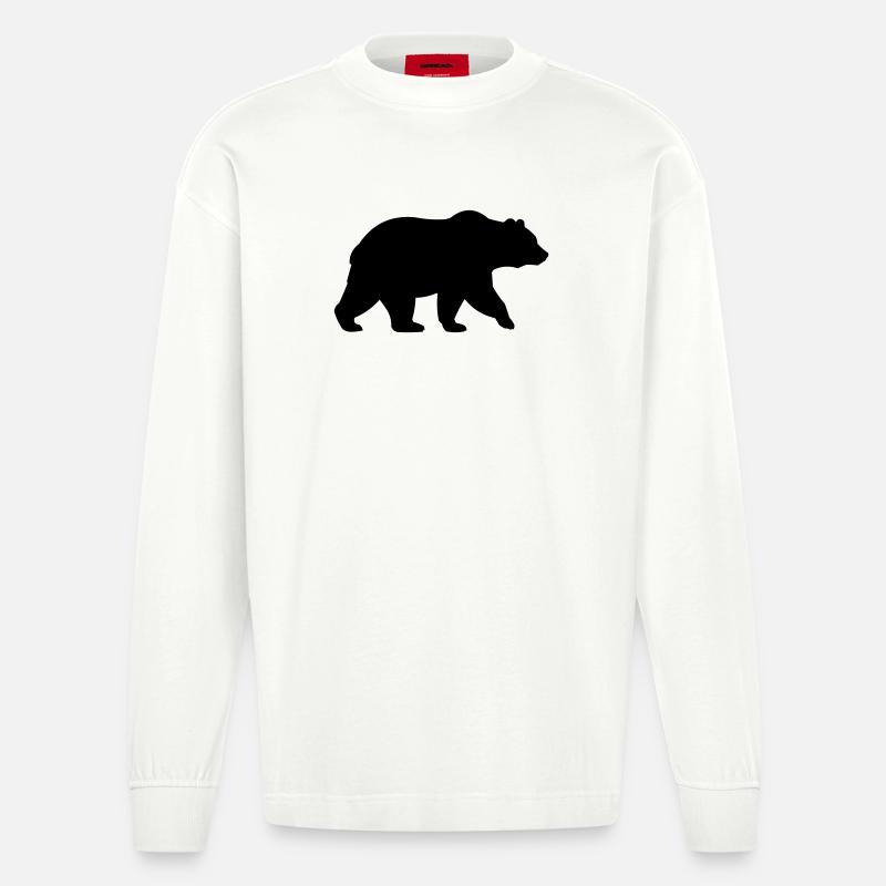 baer - Heavyweight Oversized Organic Langarmshirt Made in EU - OFF WHITE