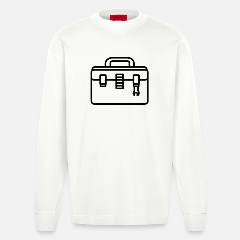 Toolbox - Heavyweight Oversized Organic Longsleeve Shirt Made in EU - OFF WHITE