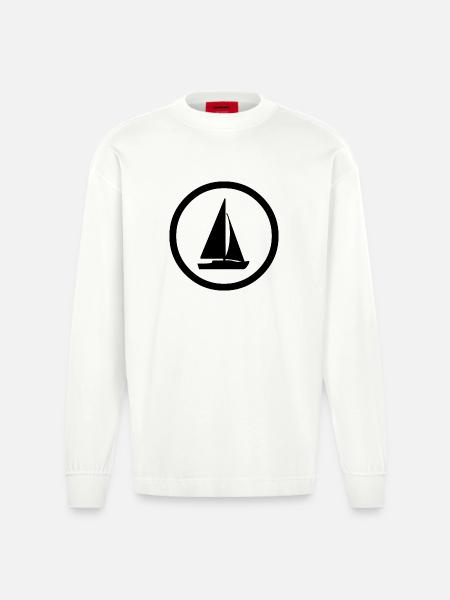 Voile - Manches longues bio épais oversize fabriqué en UE - OFF WHITE