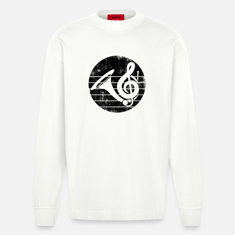 Bugle - Heavyweight Oversized Organic Longsleeve Shirt Made in EU - OFF WHITE