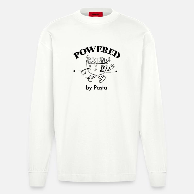 Pâtes millésimées - Manches longues bio épais oversize fabriqué en UE - OFF WHITE