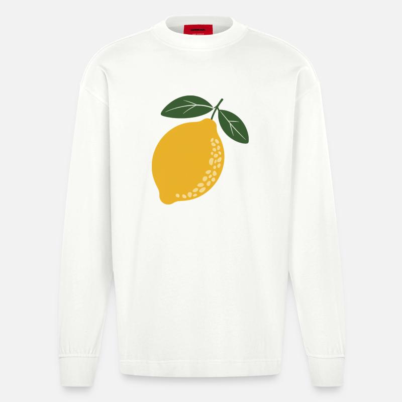Botanique de Lemon Grove - Manches longues bio épais oversize fabriqué en UE - OFF WHITE