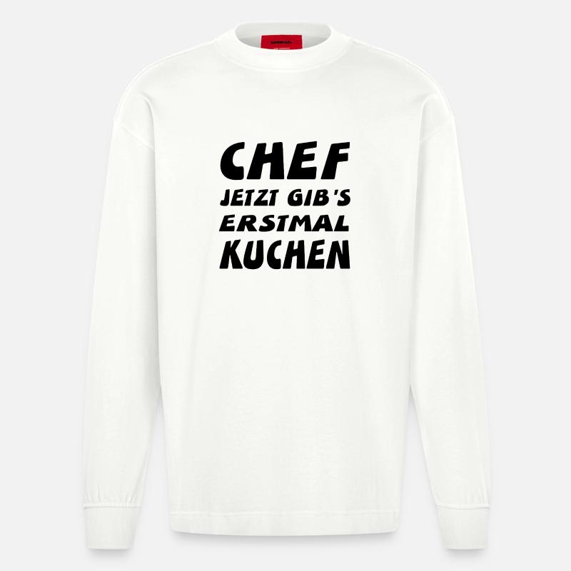 Chef - Heavyweight Oversized Organic Langarmshirt Made in EU - OFF WHITE