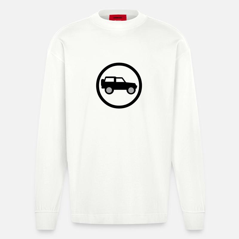Auto - Heavyweight Oversized Organic Langarmshirt Made in EU - OFF WHITE