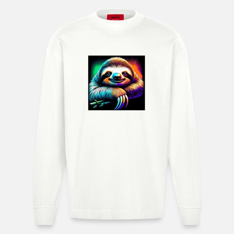 Faultier - Heavyweight Oversized Organic Langarmshirt Made in EU - OFF WHITE